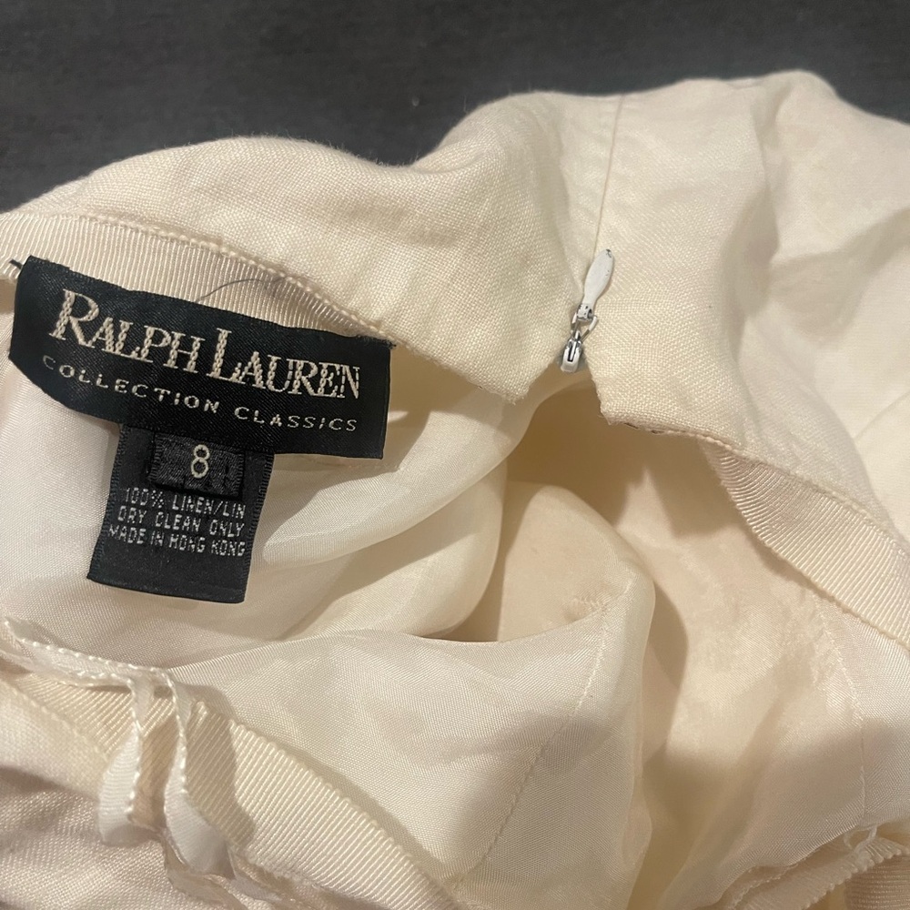 Ralph Lauren collection classics black label 100% linen lined pant - Picture 4 of 7